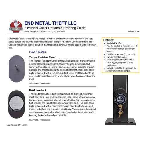 Hand Hole Cover Options & Ordering Guide